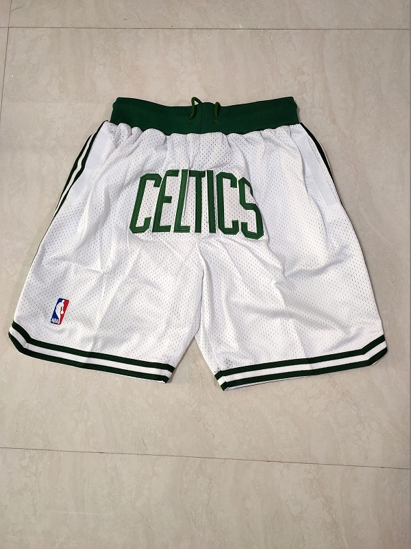 Men NBA 2021 Boston Celtics White Shorts->boston celtics->NBA Jersey
